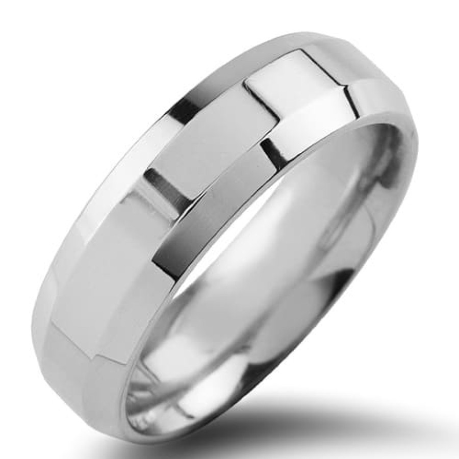 Diamond Bands The Jewelry Exchange | 6 Millimeter Bevel Band