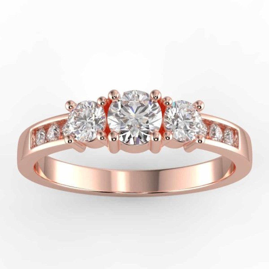 Diamond Bands The Jewelry Exchange | 3-Stone Lab Diamond Ring 4/5 Ct