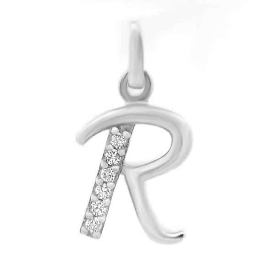 Fine Jewelry Specials The Jewelry Exchange | Lab Diamond Letter "R" Pendant