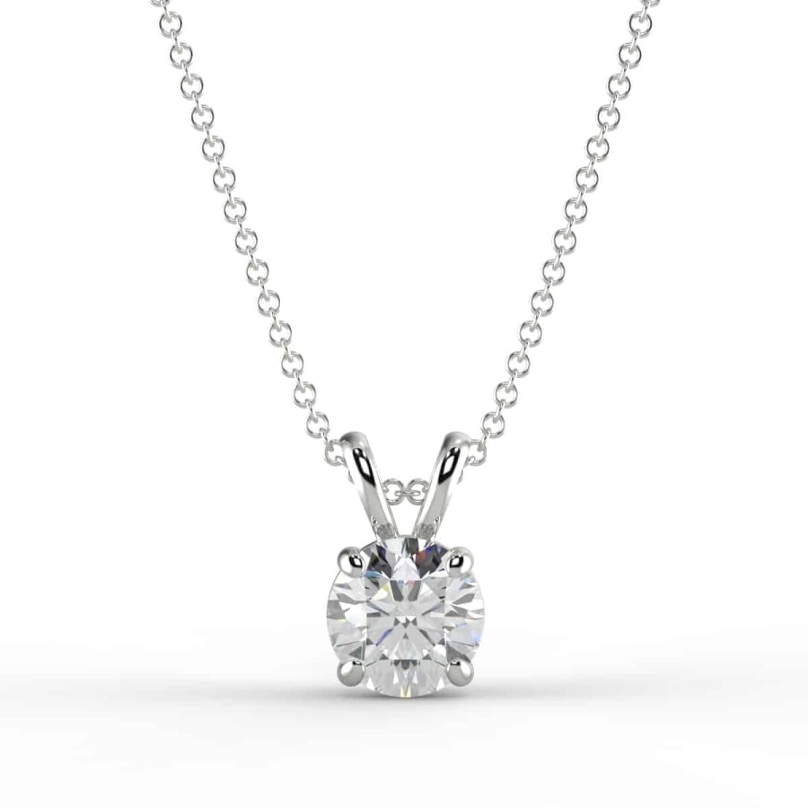 Necklaces And Gold Chains For Women The Jewelry Exchange | 1Ct Natural Certified Diamond Solitaire Pendant