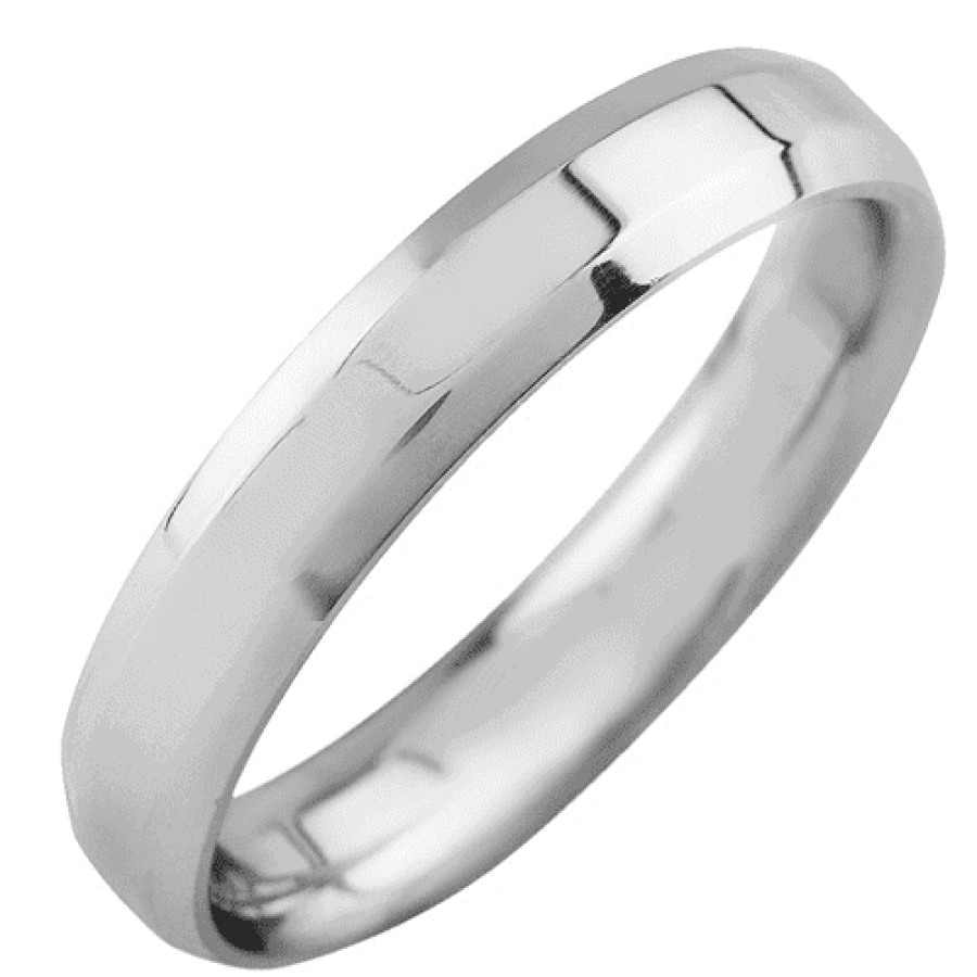 Diamond Bands The Jewelry Exchange | 4 Millimeter Bevel Band