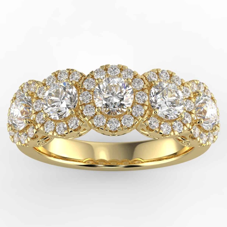 Diamond Bands The Jewelry Exchange | 1 Carat Diamond Anniversary Ring In Your Choice Of Metal.