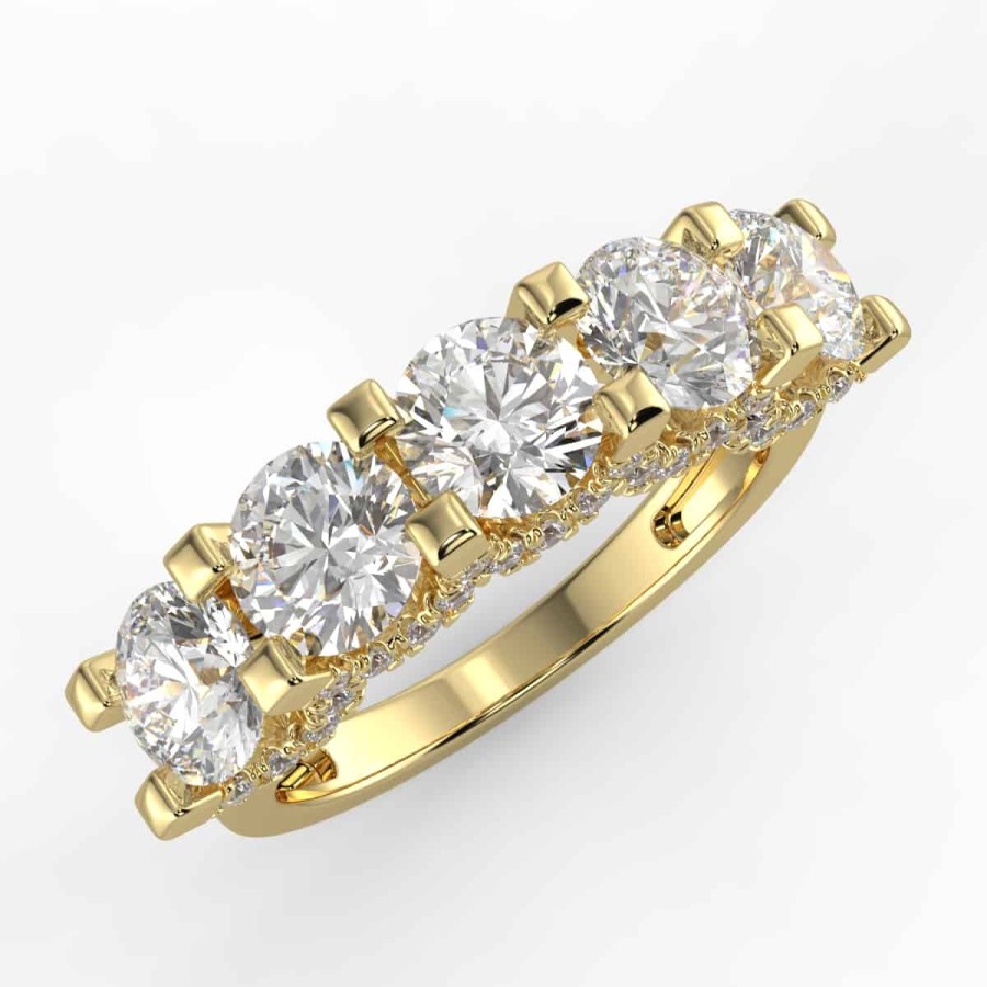 Diamond Bands The Jewelry Exchange | 2 4/5 Carat Diamond Anniversary Ring