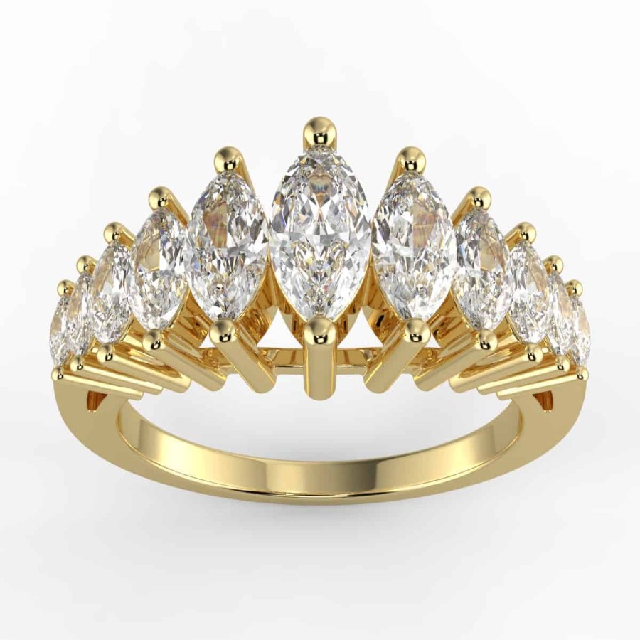 Diamond Bands The Jewelry Exchange | 1 1/4 Carat Marquise Cut Diamond Ladies' Ring In Your Choice Of Metal.