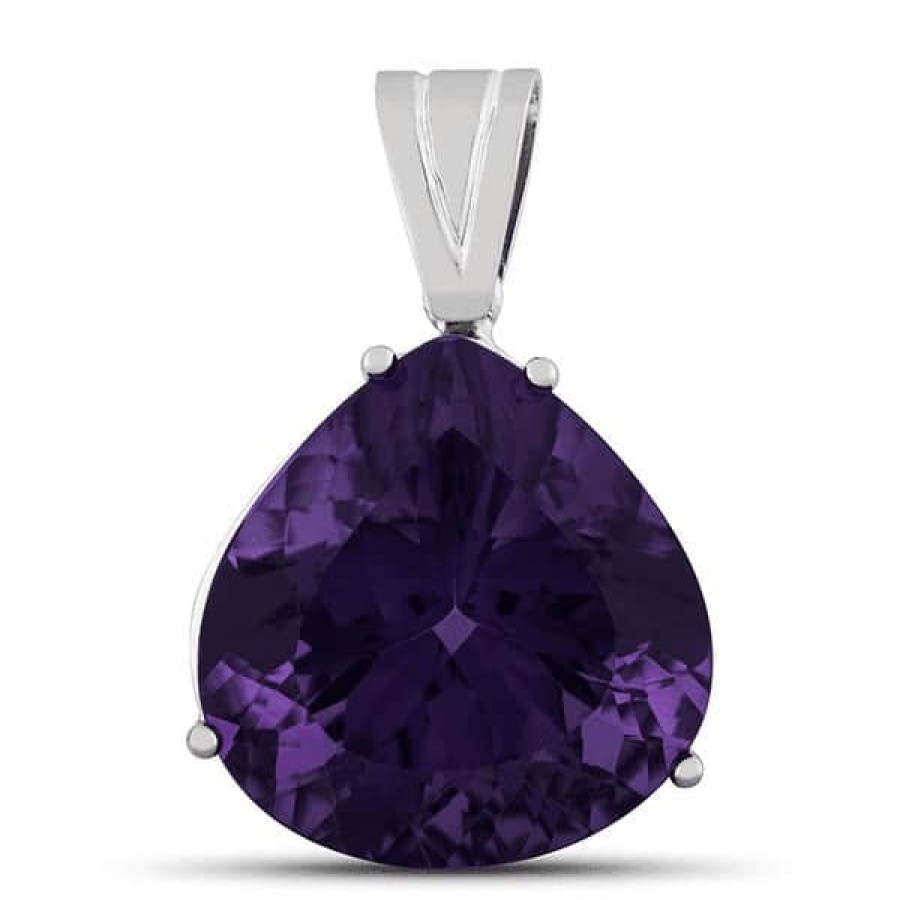 Gemstone Birthday Jewelry The Jewelry Exchange | 51 Carat Amethyst Pendant In Gold