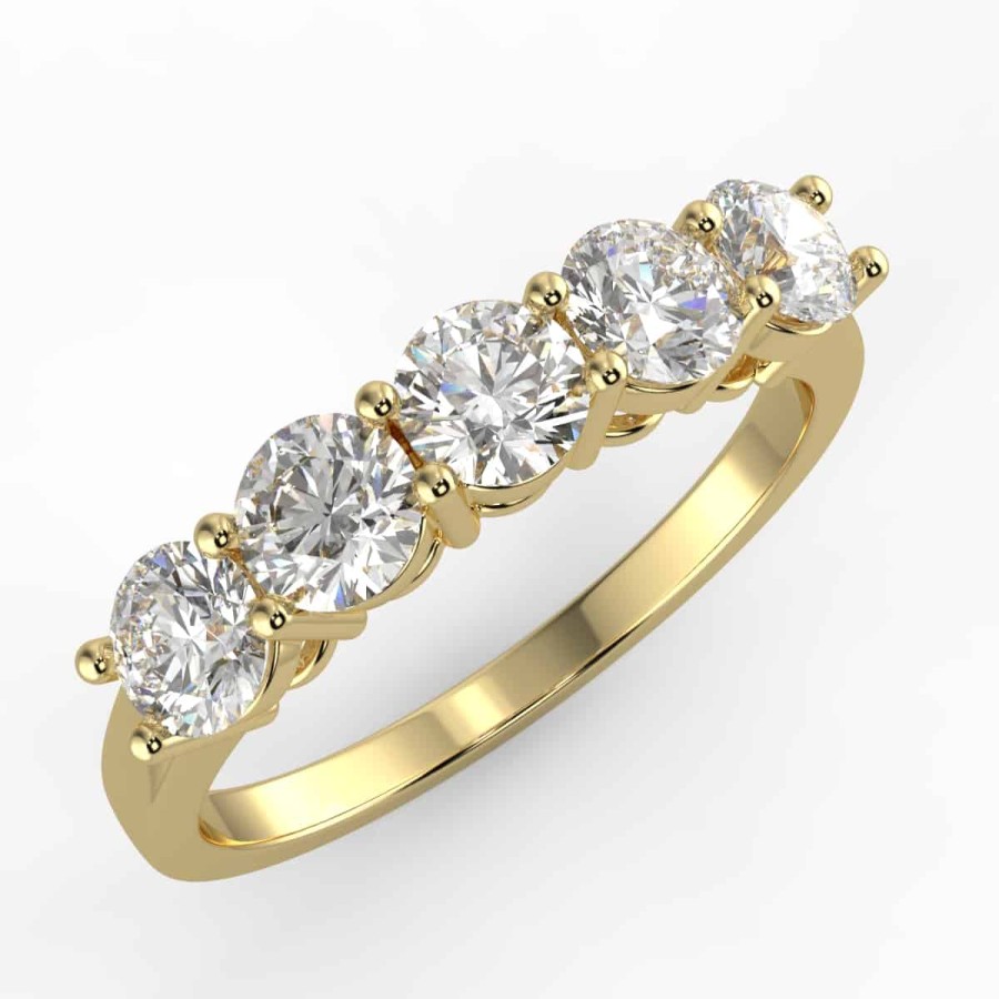 Diamond Bands The Jewelry Exchange | 1Ct Lab Diamond Anniversary Ring