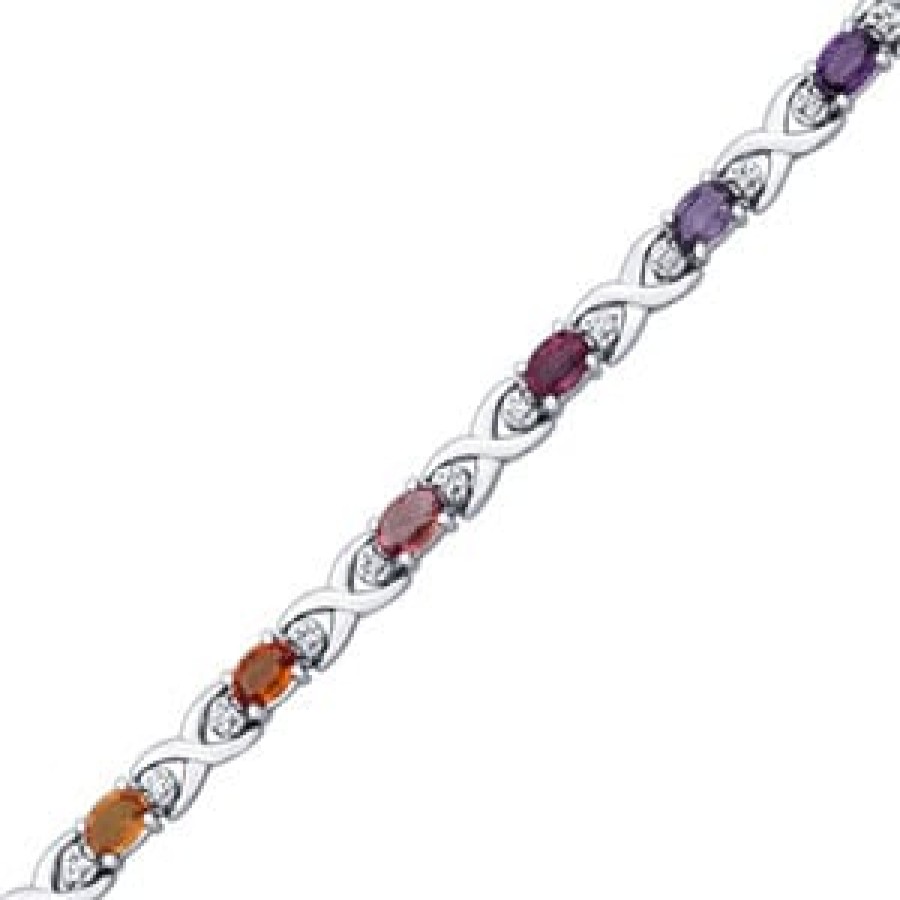 Diamond Bracelets For Sale The Jewelry Exchange | Tennis Bracelet (6 3/4 Ct Diamond & Sapphire)