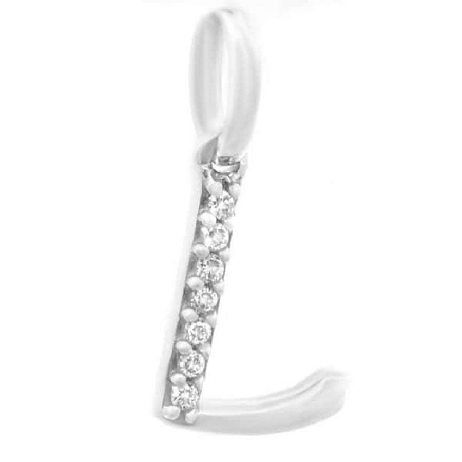 Fine Jewelry Specials The Jewelry Exchange | Lab Diamond Letter "L" Pendant