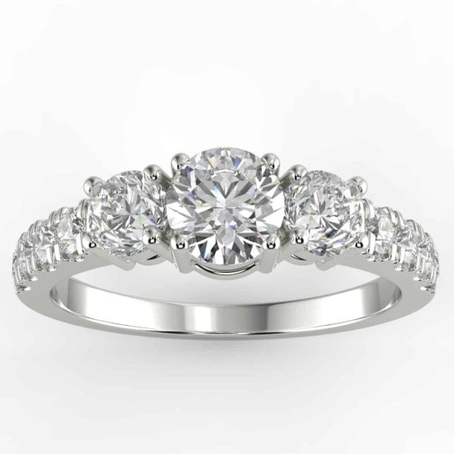 Diamond Bands The Jewelry Exchange | Three Stone Diamond Ring 1.2 Ct