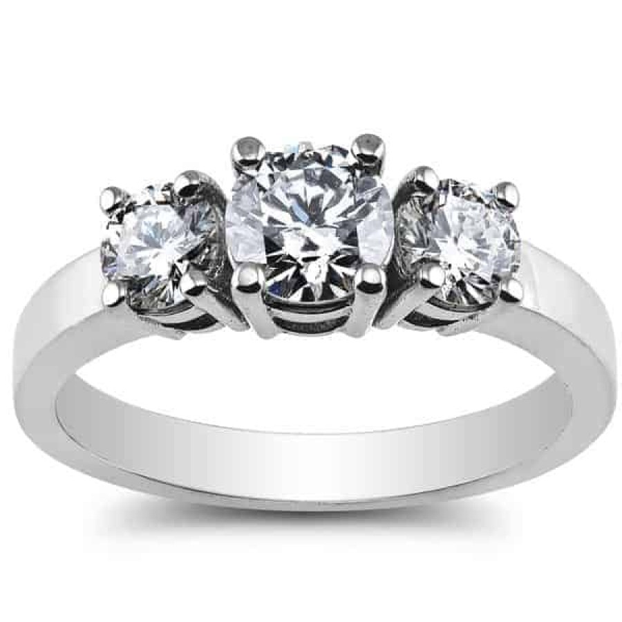 Diamond Bands The Jewelry Exchange | Three Stone Diamond Ring 1 1/5 Carat