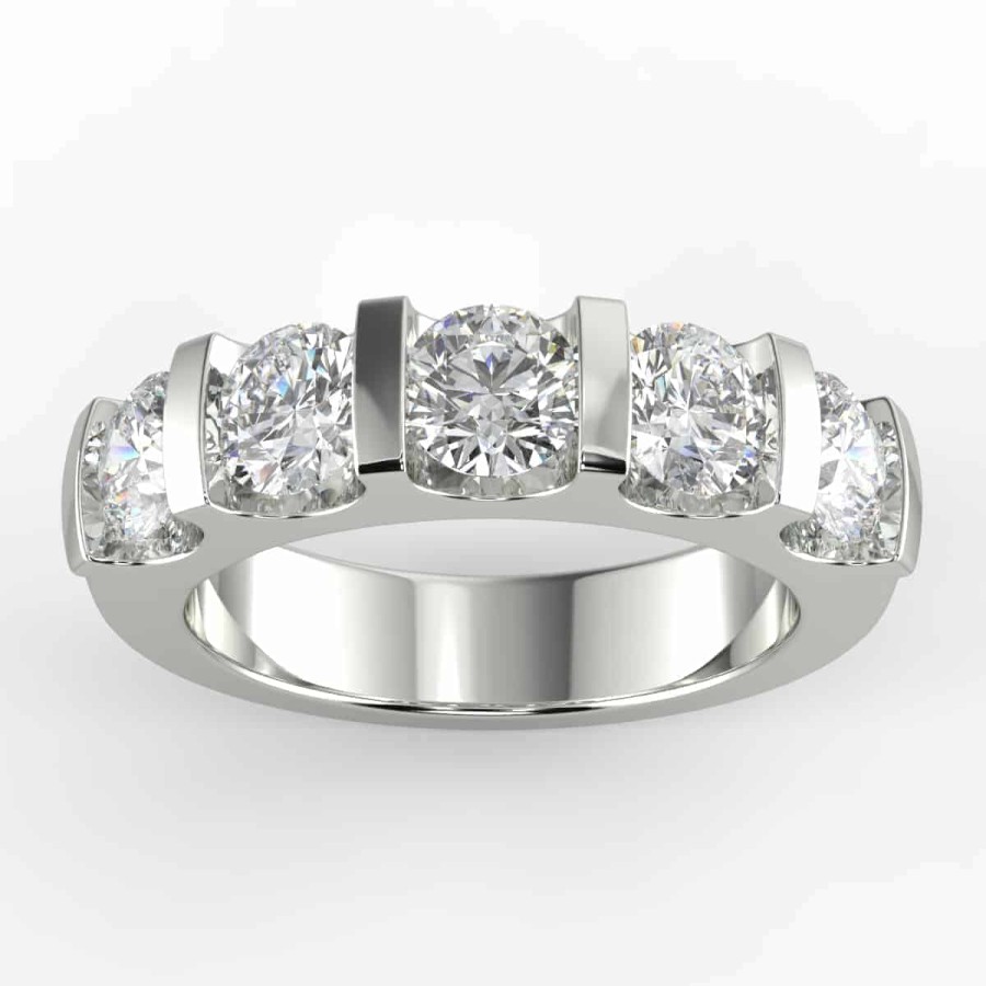 Diamond Bands The Jewelry Exchange | 1 1/3Ct Diamond Anniversary Ring