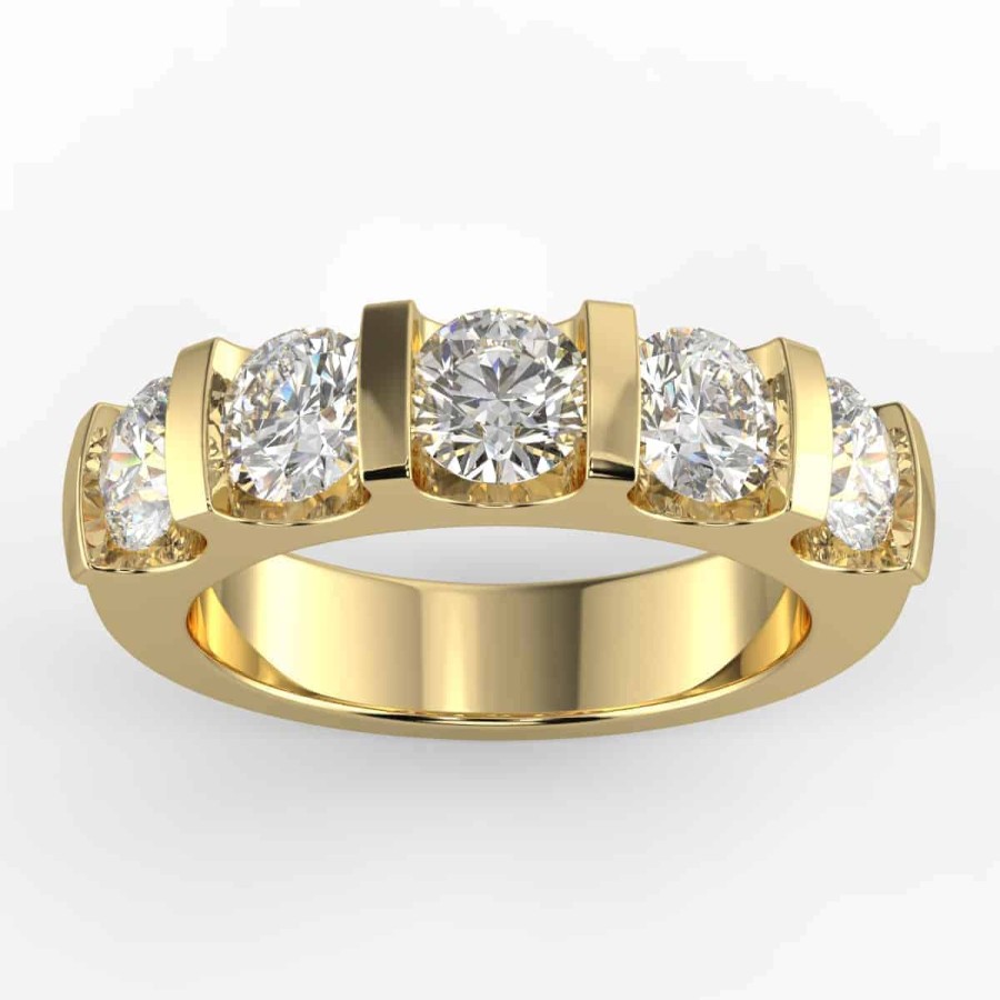 Diamond Bands The Jewelry Exchange | 1 1/3Ct Diamond Anniversary Ring