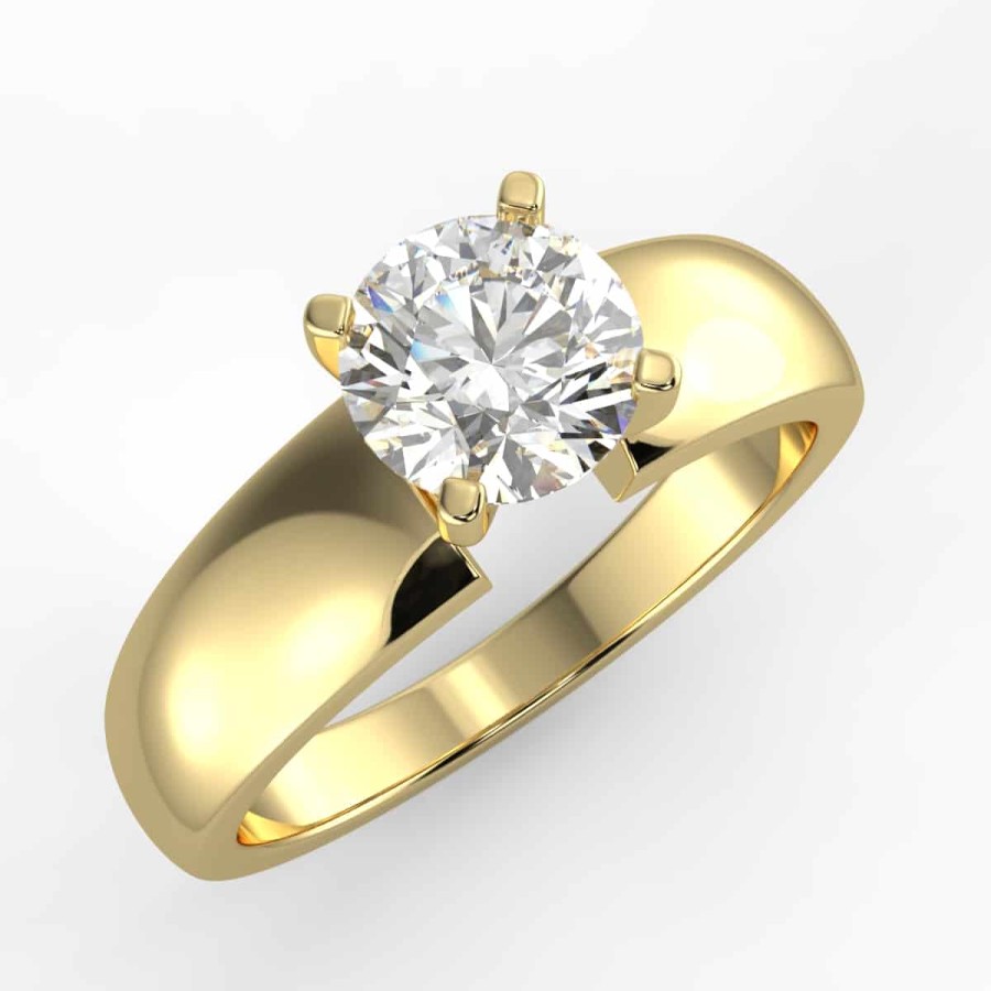 Gold Jewelry The Jewelry Exchange | Solitaire Mount In 14K Gold