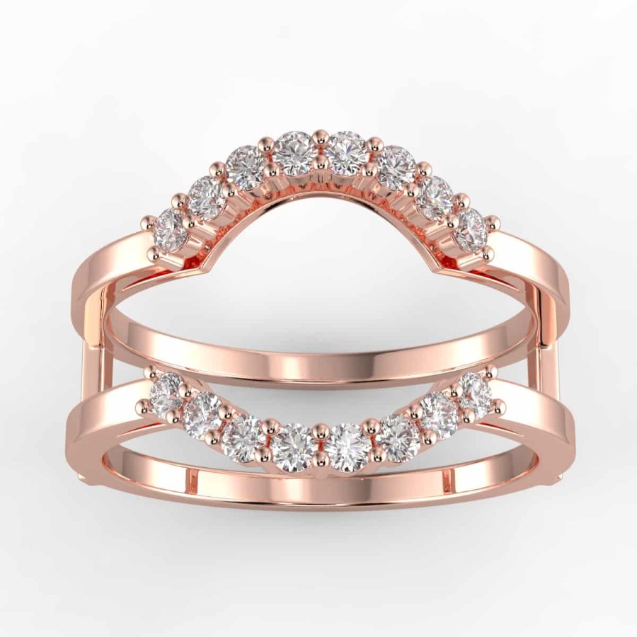 Diamond Bands The Jewelry Exchange | 1/3 Carat Diamond Ring Guard