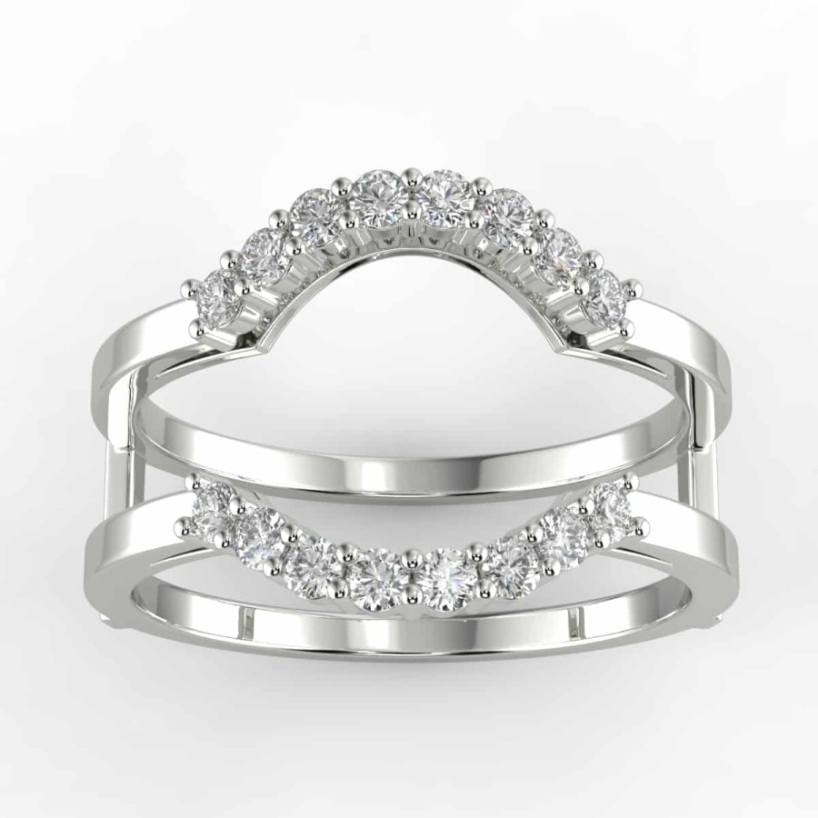 Diamond Bands The Jewelry Exchange | 1/3 Carat Diamond Ring Guard