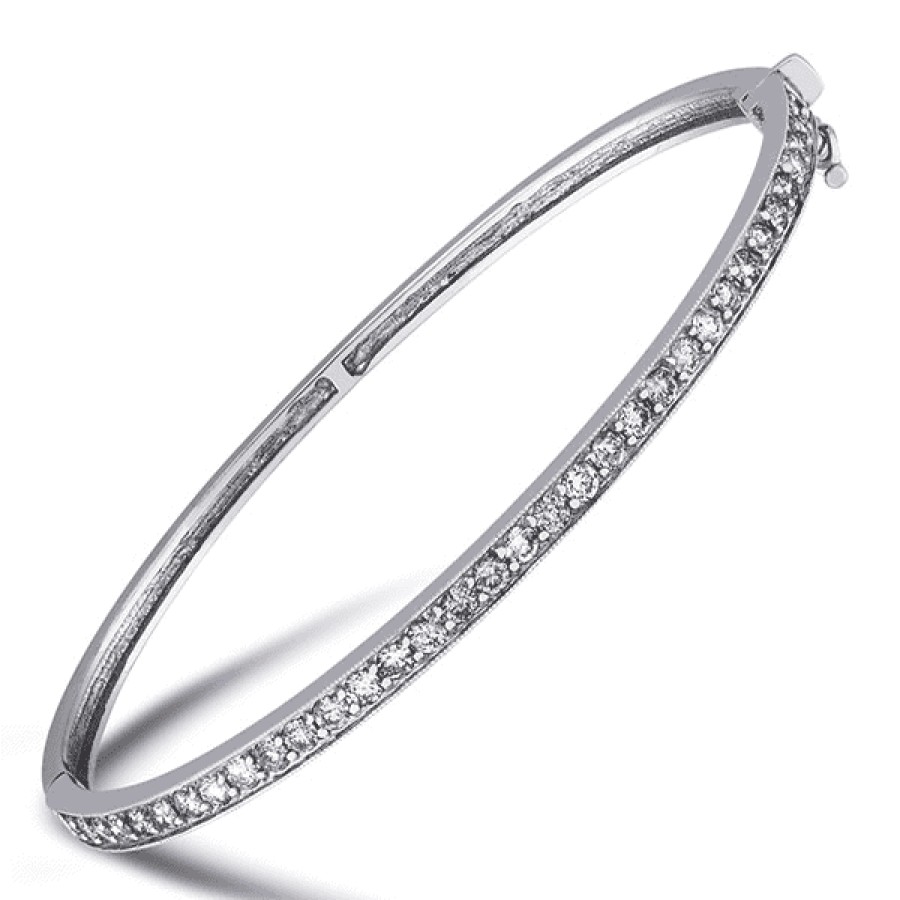 Diamond Bracelets For Sale The Jewelry Exchange | Diamond Bangle (1 7/8 Ct)