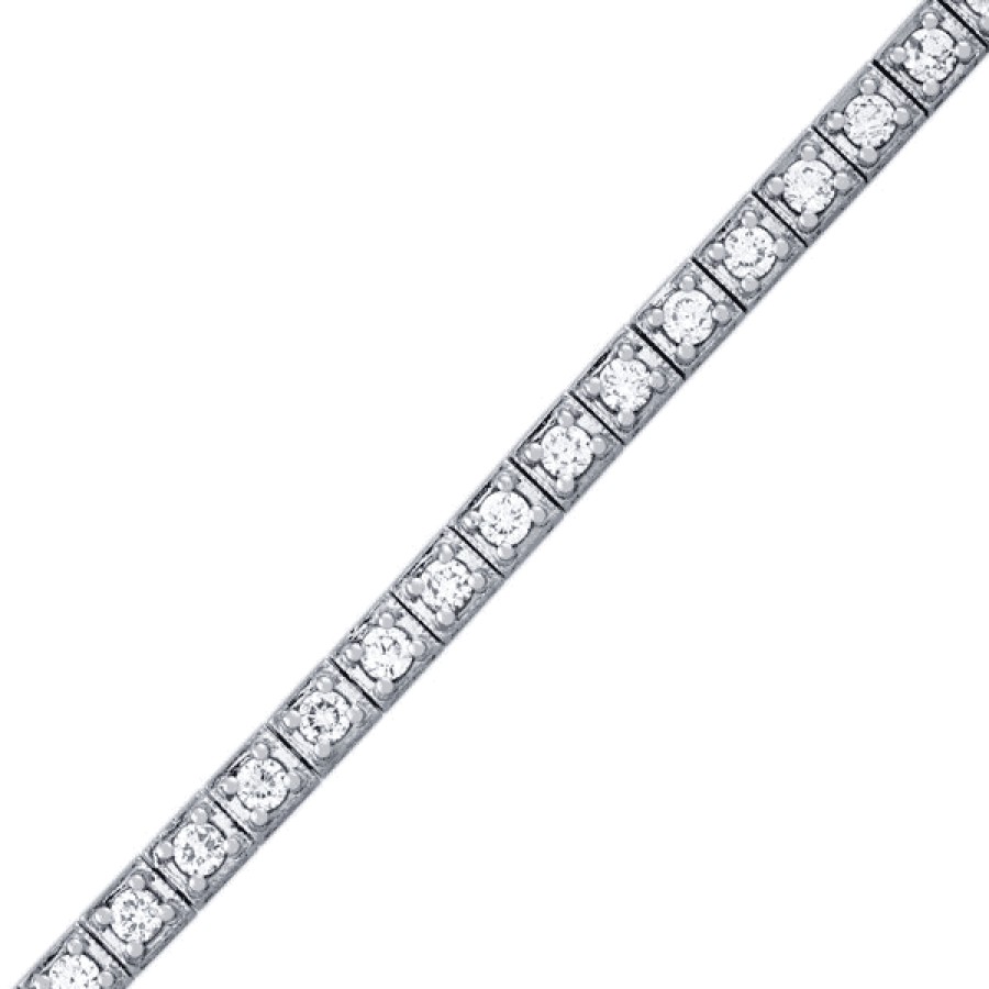 Diamond Bracelets For Sale The Jewelry Exchange | Platinum Tennis Bracelet (3 3/8 Ct)