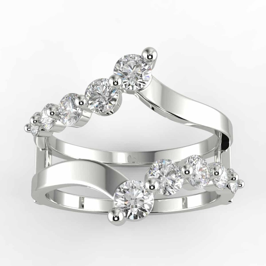 Diamond Bands The Jewelry Exchange | 1 Carat Diamond Ring Guard