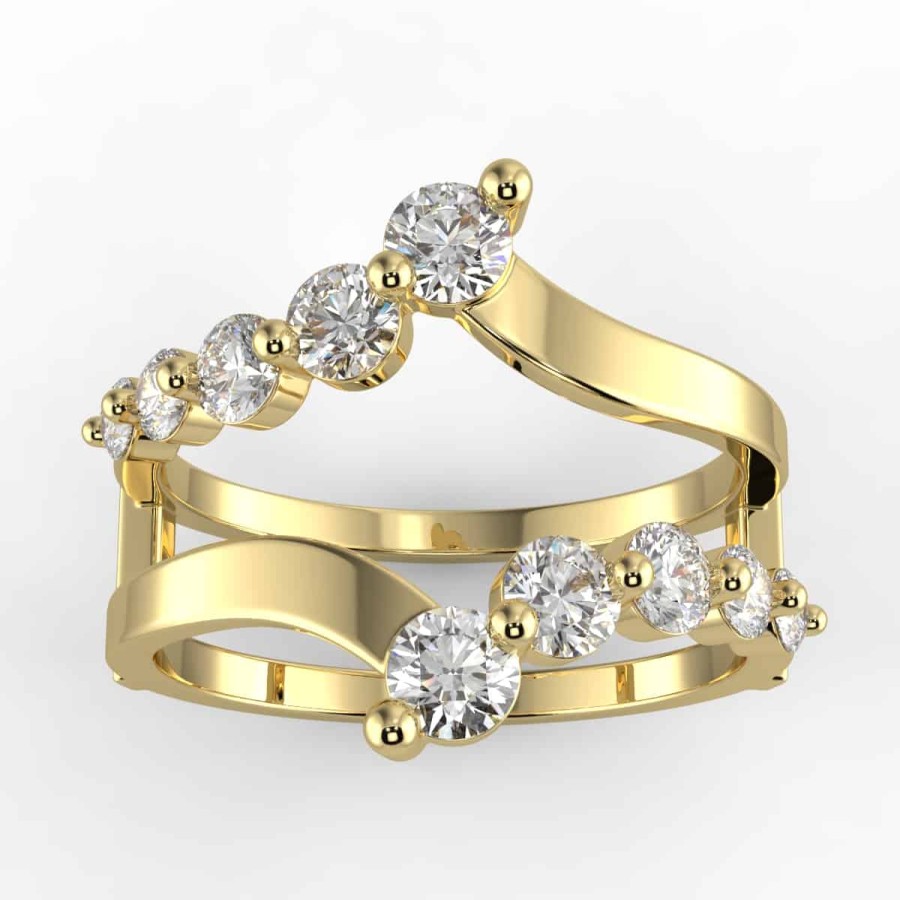 Diamond Bands The Jewelry Exchange | 1 Carat Diamond Ring Guard