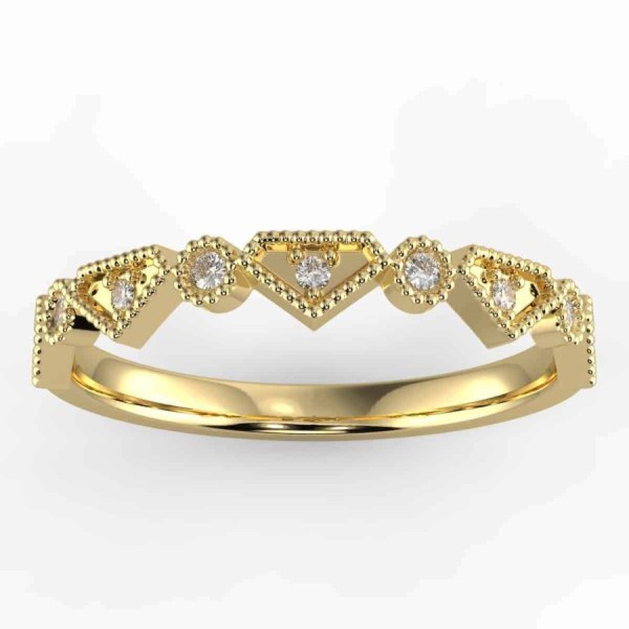 Diamond Bands The Jewelry Exchange | Lab Stackable Diamond Anniversary Band