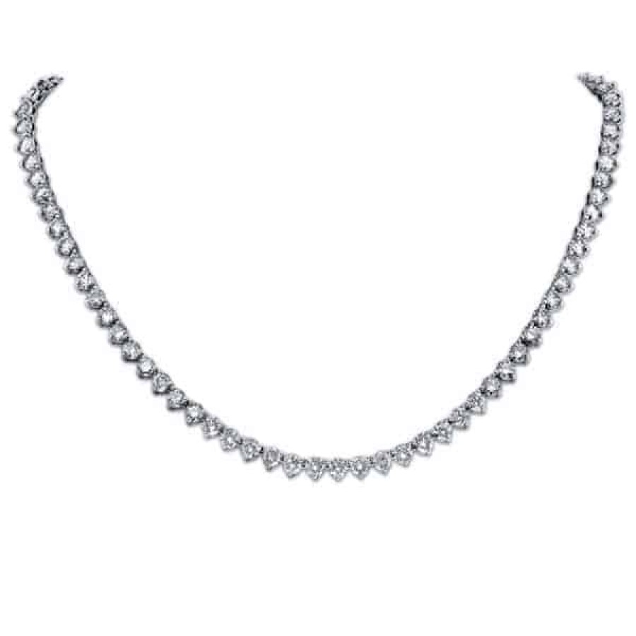 Necklaces And Gold Chains For Women The Jewelry Exchange | 21 Carat Diamond Necklace In 10K Gold White