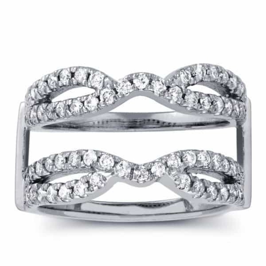 Diamond Bands The Jewelry Exchange | 3/4Ct Diamond Ring Guard