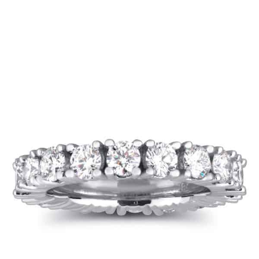 Diamond Bands The Jewelry Exchange | 3 Carat Diamond Eternity Band In 18K Gold