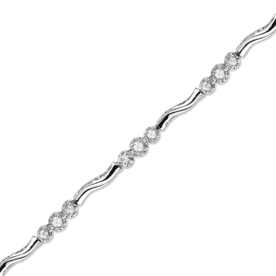 Fine Jewelry Specials The Jewelry Exchange | 3-Stone Diamond Bracelet (1/2 Ct)