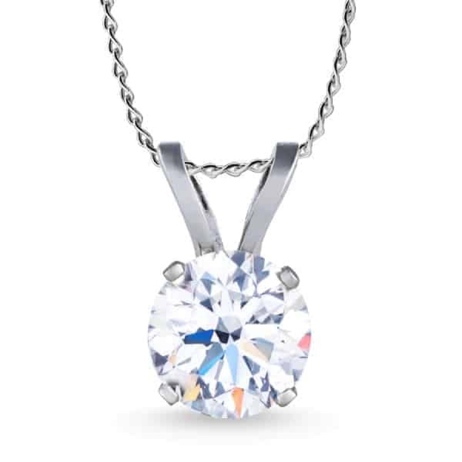 Natural & Lab Diamond Solitaire Pendants The Jewelry Exchange | Ct Best Value Diamond Solitaire Pendant