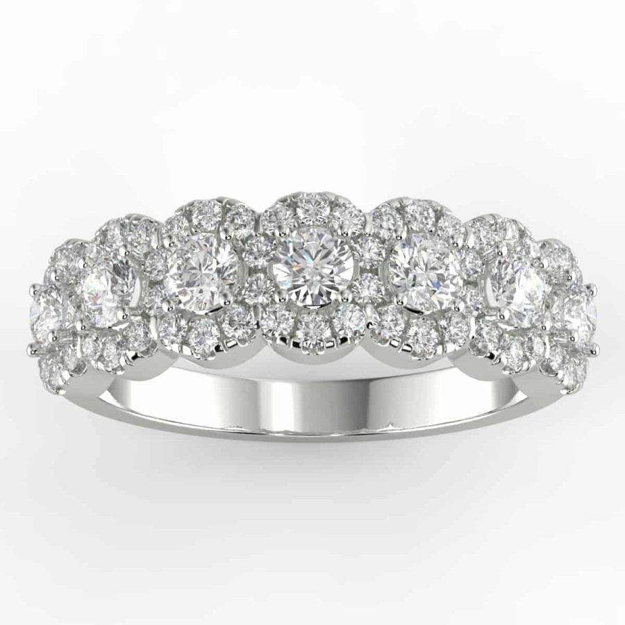 Diamond Bands The Jewelry Exchange | 3/4 Carat Diamond Anniversary Ring In Your Choice Of Metal.