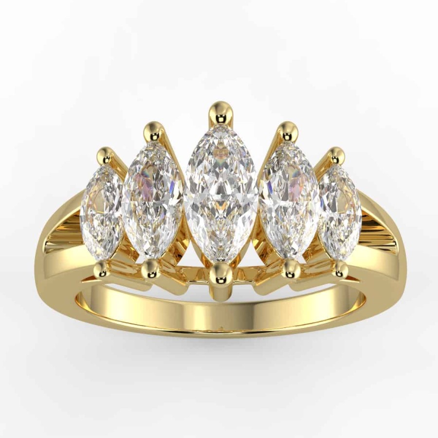 Diamond Bands The Jewelry Exchange | 7/8 Carat Marquise Diamond Women'S Ring