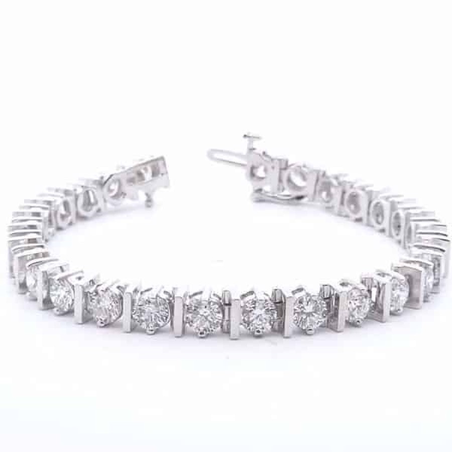 Diamond Bracelets For Sale The Jewelry Exchange | Lab Grown Tennis Bracelet Bar Style