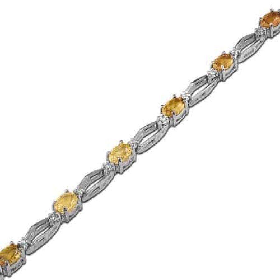 Diamond Bracelets For Sale The Jewelry Exchange | Sapphire & Diamond Bracelet (8 1/2 Ct)