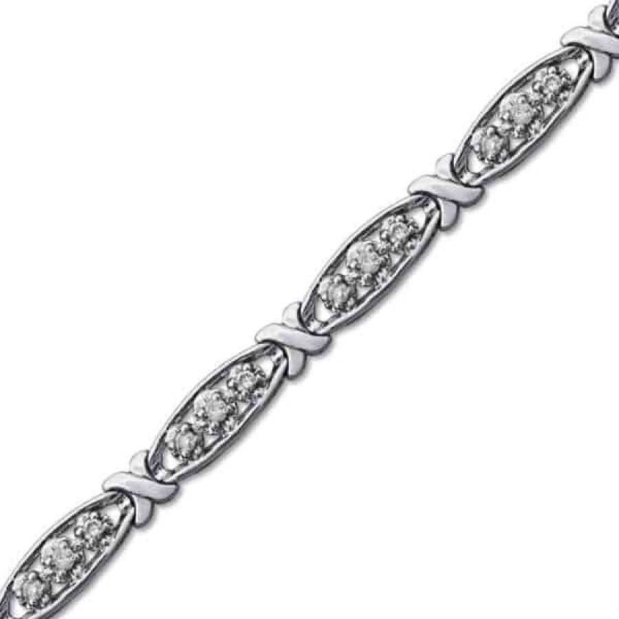 Fine Jewelry Specials The Jewelry Exchange | 3-Stone Diamond Bracelet (3/4 Ct)