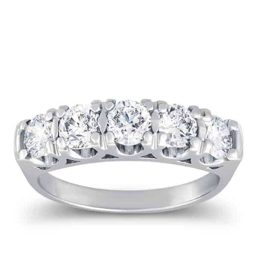 Diamond Bands The Jewelry Exchange | 5-Stone Anniversary Diamond Ring 1 Ct