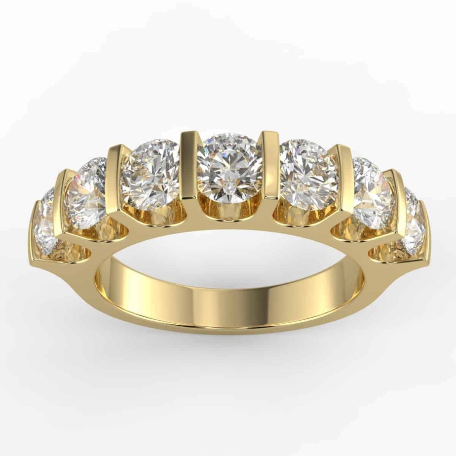 Diamond Bands The Jewelry Exchange | 1 3/8 Carat Diamond Anniversary Ring In Your Choice Of Metal.