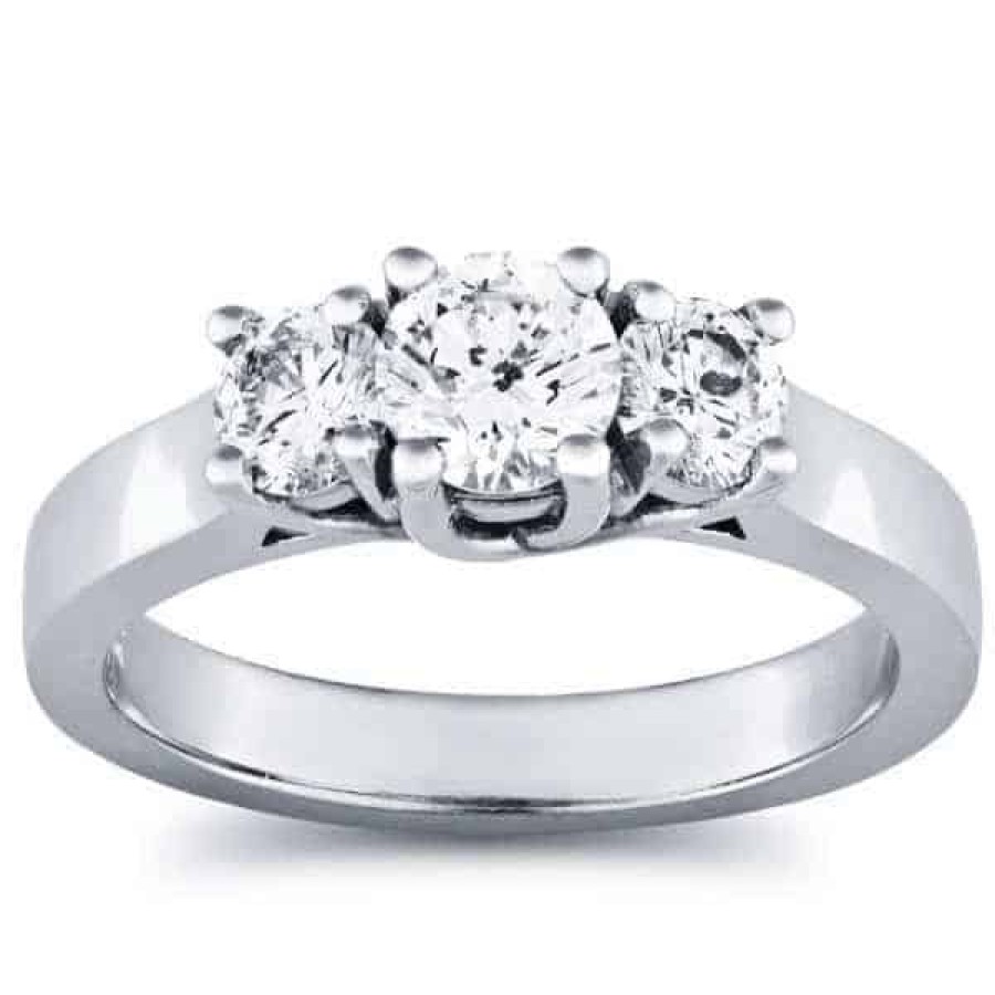 Diamond Bands The Jewelry Exchange | 1Ct 3-Stone Diamond Ring