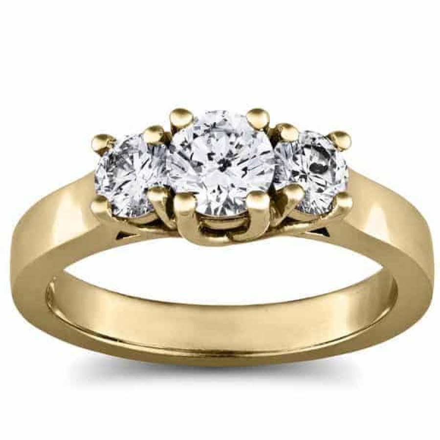 Diamond Bands The Jewelry Exchange | 1Ct 3-Stone Diamond Ring