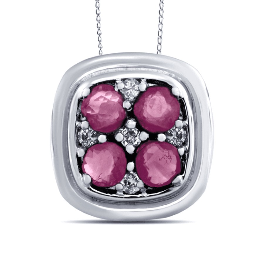 Gemstone Birthday Jewelry The Jewelry Exchange | Fancy Ruby Pendant