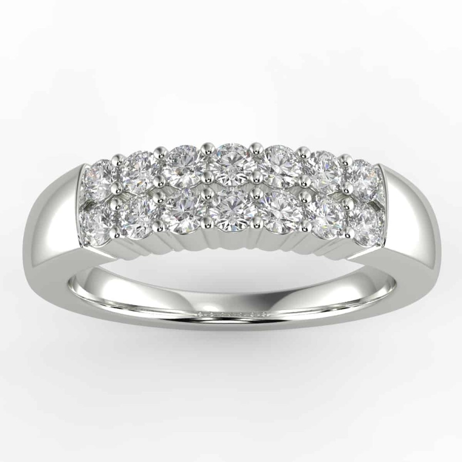 Diamond Bands The Jewelry Exchange | 1/2 Carat Diamond Anniversary Ring In Your Choice Of Metal.