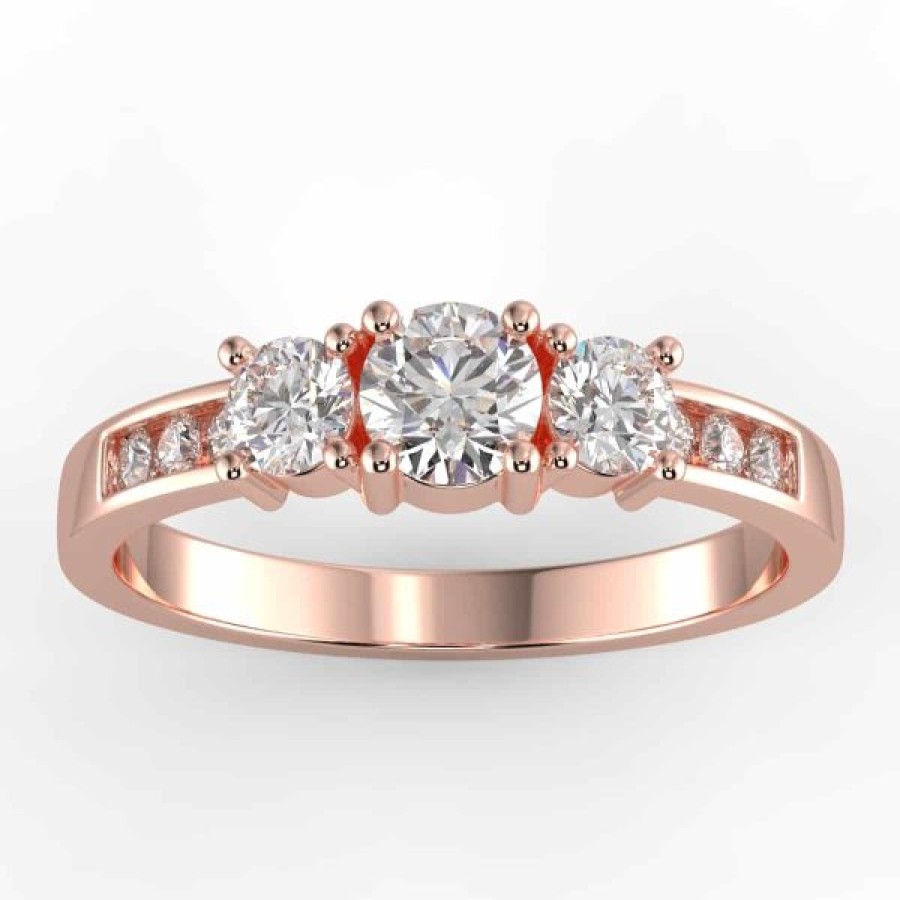 Diamond Bands The Jewelry Exchange | 3-Stone Diamond Ring 4/5 Ct