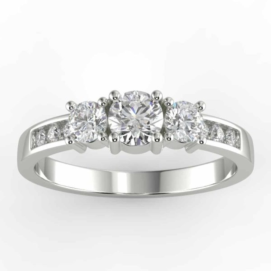 Diamond Bands The Jewelry Exchange | 3-Stone Diamond Ring 4/5 Ct