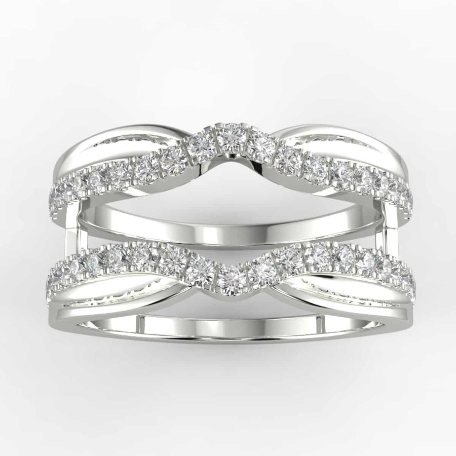 Diamond Bands The Jewelry Exchange | 1/2 Carat Diamond Ring Guard