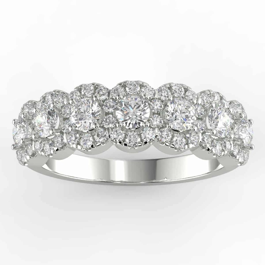 Diamond Bands The Jewelry Exchange | 3/4 Carat Diamond Anniversary Ring In Your Choice Of Metal.