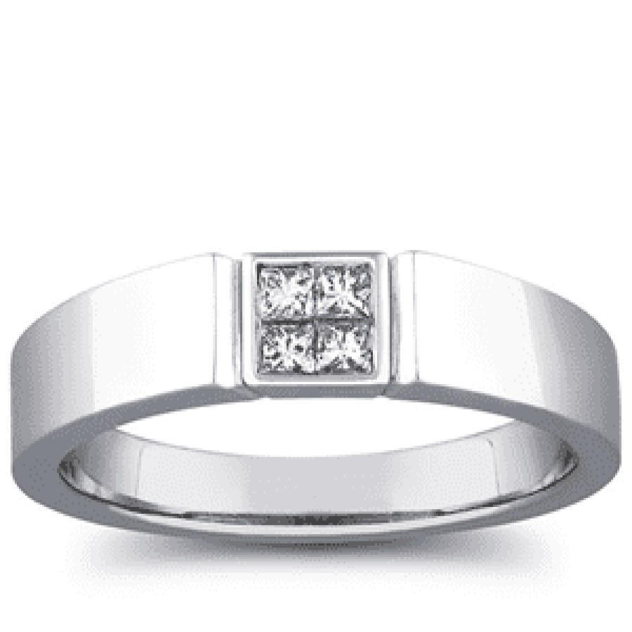 Diamond Bands The Jewelry Exchange | Diamond Men'S Ring In 14K Gold