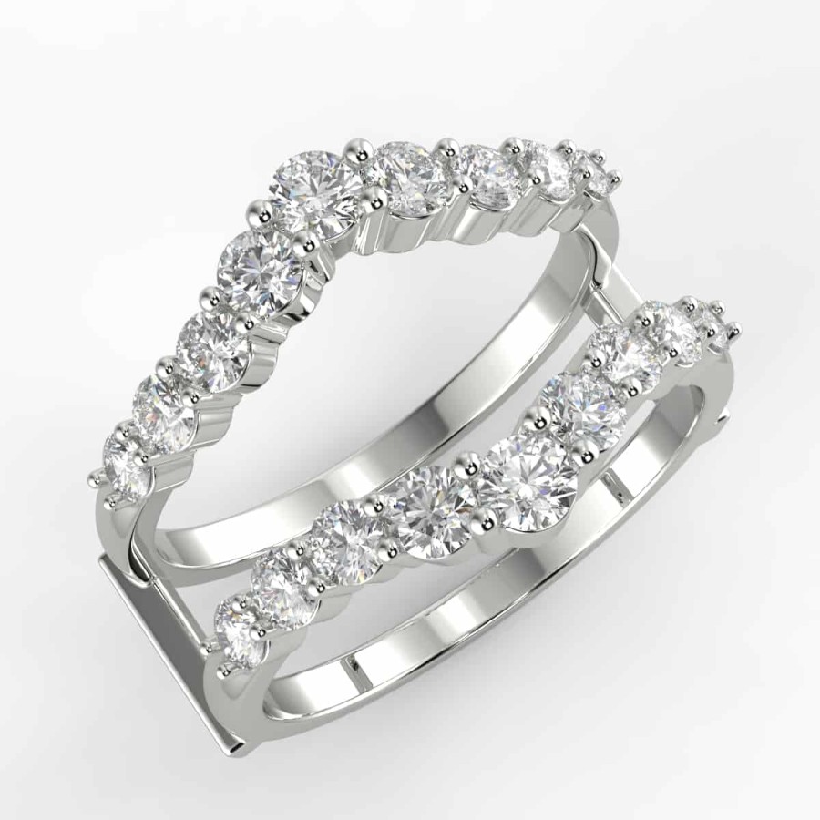 Diamond Bands The Jewelry Exchange | 1 Carat Diamond Ring Guard