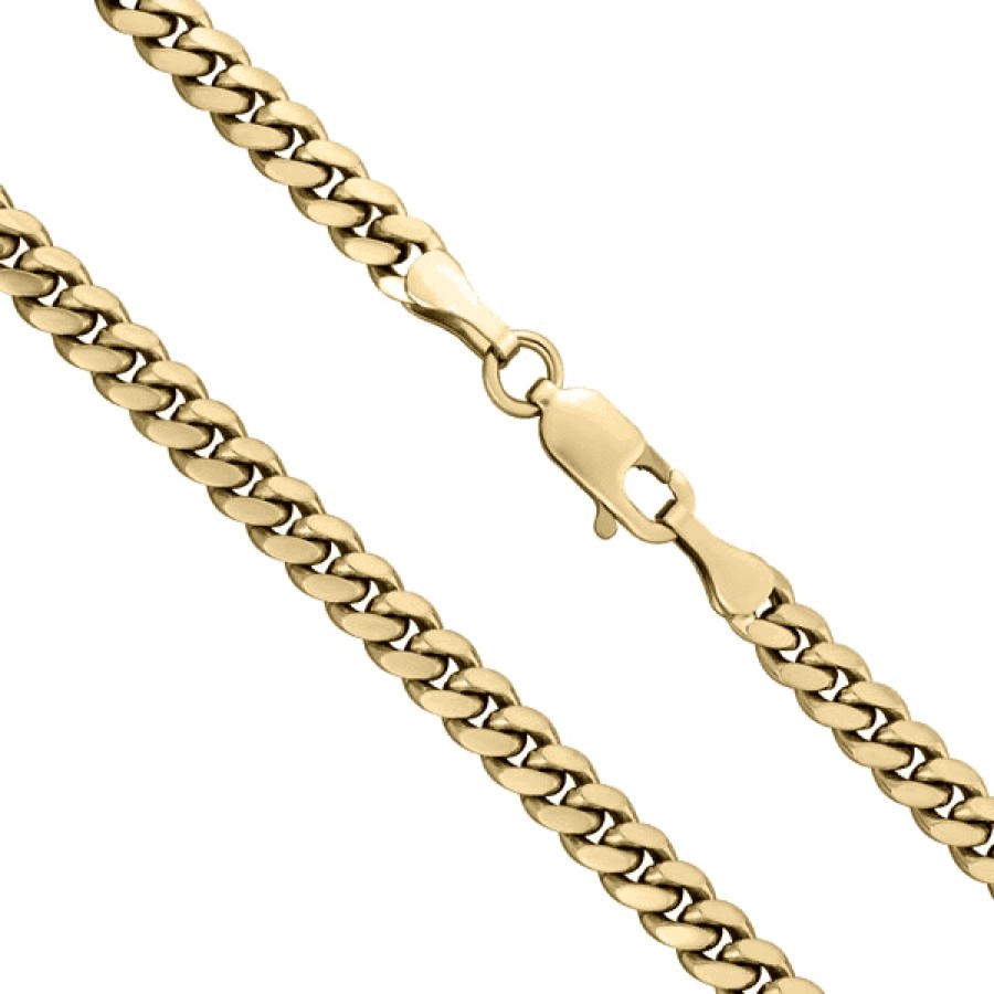 Fine Jewelry Specials The Jewelry Exchange | 24" Cuban 5Mm Link In 14K Gold Yellow