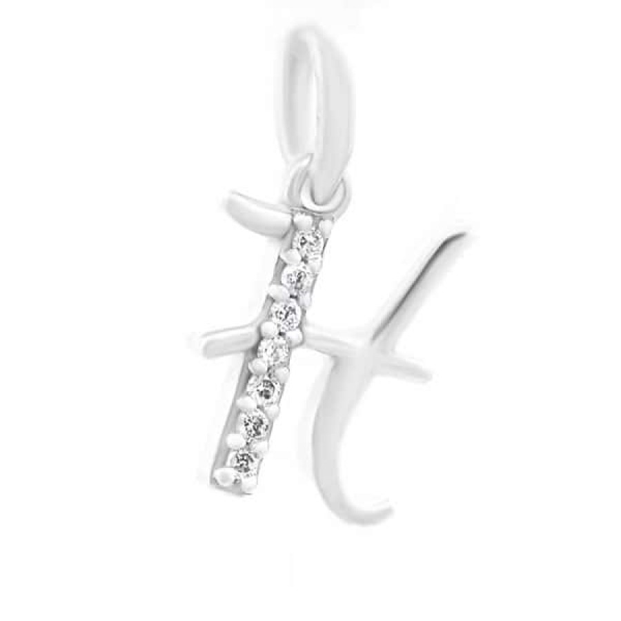 Fine Jewelry Specials The Jewelry Exchange | Lab Diamond Letter "H" Pendant